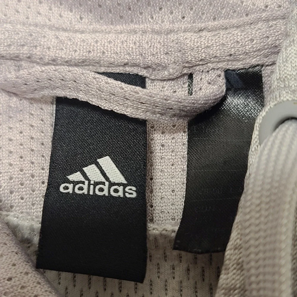 Adidas Hoodie Large ClimaWarm Gray Pullover‎ Athletic Sport Athleisure